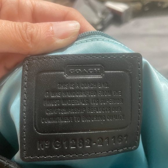 Coach Black Logo “C” Shoulder tote bag